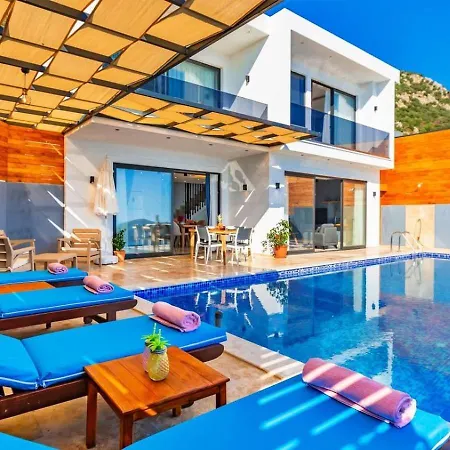 Villa 2 Bedroom Seaview With Private Pool Jacuzzi Kalkan
