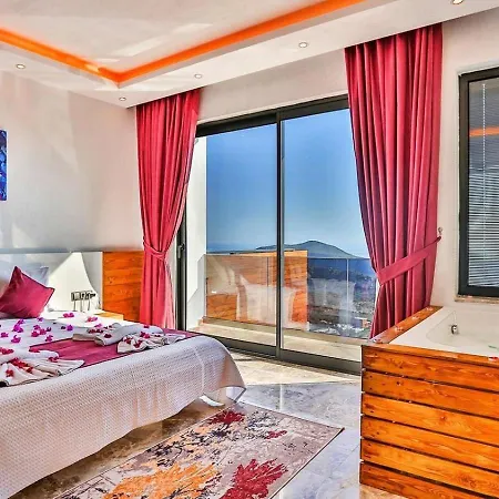 2 Bedroom Seaview With Private Pool Jacuzzi * Kalkan