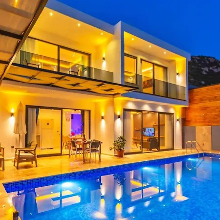 2 Bedroom Seaview With Private Pool Jacuzzi * Kalkan