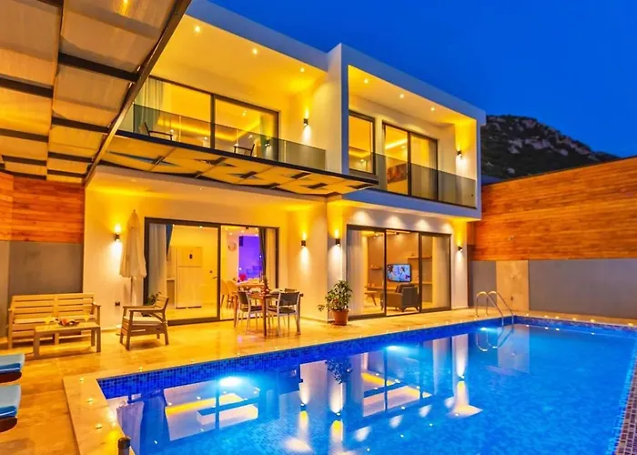 2 Bedroom Seaview With Private Pool Jacuzzi * Kalkan