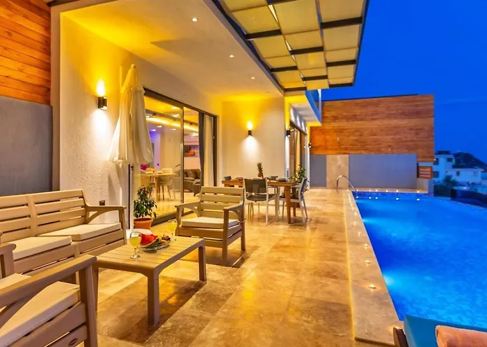 2 Bedroom Seaview With Private Pool Jacuzzi Kalkan