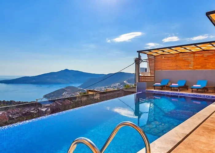 2 Bedroom Seaview With Private Pool Jacuzzi Villa Kalkan