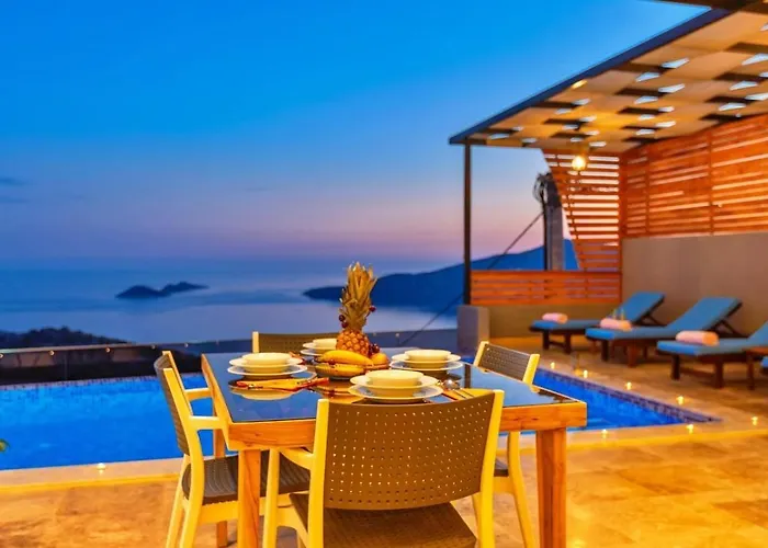 Villa 2 Bedroom Seaview With Private Pool Jacuzzi Kalkan