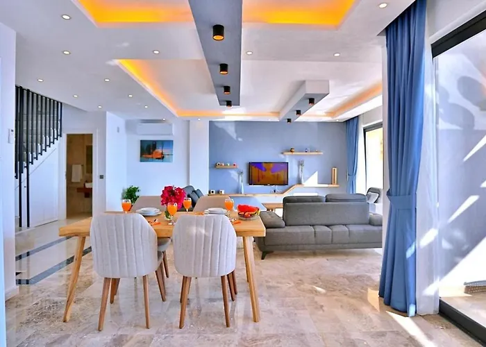 2 Bedroom Seaview With Private Pool Jacuzzi * Kalkan