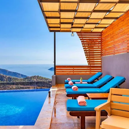 2 Bedroom Seaview With Private Pool Jacuzzi * Kalkan